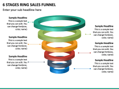 6 Stages Ring Sales Funnel PPT Slide 2