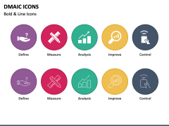 DMAIC Icons PPT Slide 1