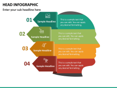 Head infographic free PPT slide 2