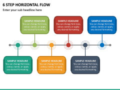 6 Step Horizontal Flow PPT Slide 2