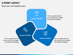 3 Point Layout PPT Slide 1
