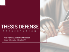 Thesis Defense Presentation PPT Slide 1