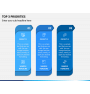Top Three Priorities Powerpoint Template - Ppt Slides