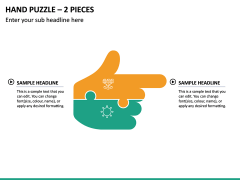 Hand Puzzle – 2 Pieces PPT Slide 2