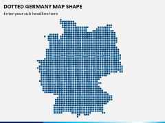 Dotted Germany Map PPT Slide 1