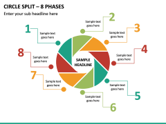 Circle Split – 8 Phases PPT Slide 2