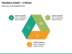 Triangle Shape – 3 Pieces PPT Slide 2