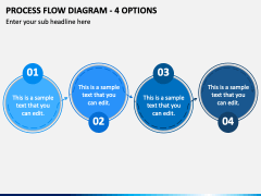 Process Flow Diagram - 4 Options PPT Slide 2