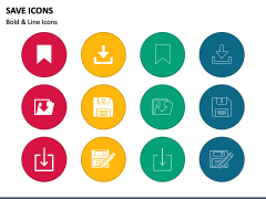 Save Icons PPT Slide 1