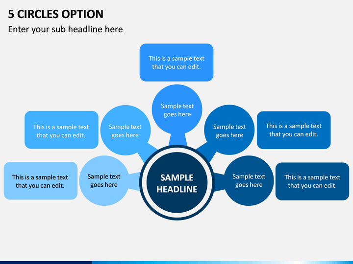 5 Circles Option PPT Slide 1