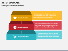 3 Step Staircase PPT Slide 1