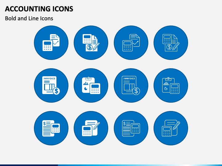 Accounting Icons PPT Slide 1