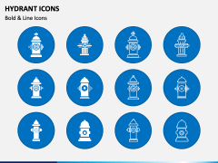 Hydrant Icons PowerPoint Slide 2