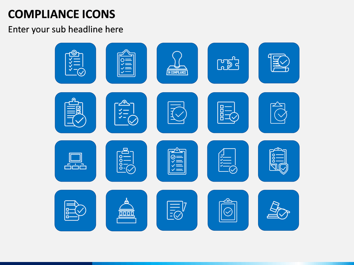Compliance Icons PPT Slide 1