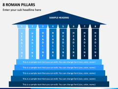 8 Roman Pillars PPT Slide 1