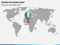 Nigeria on World Map PPT Slide 2