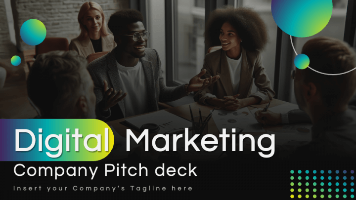 Digital Marketing Company Pitch Deck PPT Slide 1
