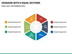 Hexagon with 6 Equal Sections PPT Slide 2