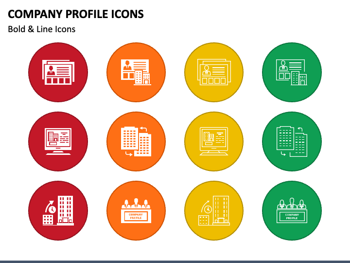 Company Profile Icons PPT Slide 1