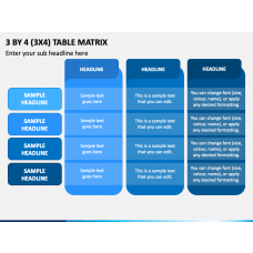 Matrix Table Infographics PowerPoint Templates - PPT Slides | SketchBubble