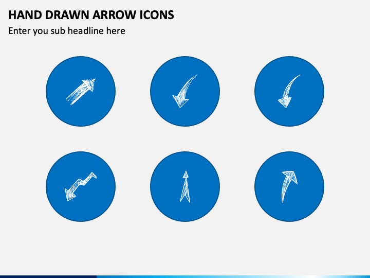 Hand Drawn Arrow Icons PPT Slide 1