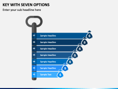Key with Seven Options PPT Slide 1