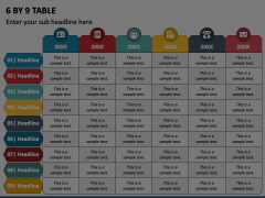 6 by 9 Table Animated Presentation - SketchBubble