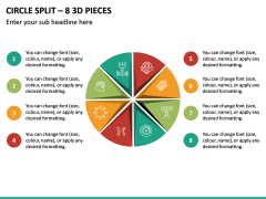 Circle Split – 8 3d Pieces PPT Slide 2