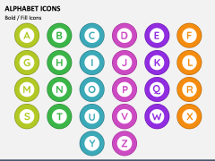 Alphabet Icons for PowerPoint and Google Slides - PPT Slides