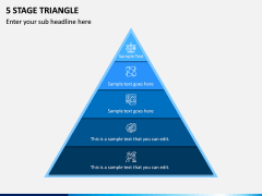 5 Stage Triangle PPT Slide 1