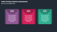 Three Options Versatile Infographic PPT Slide 1
