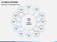 12 Circle Options PPT Slide 1