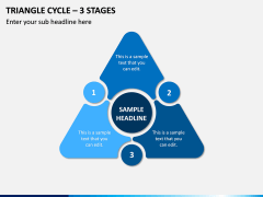 Triangle Cycle - 3 Stages PPT Slide 1
