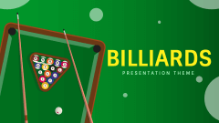 Billiards Theme PPT Slide 1