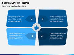 4 Boxes Matrix - Quad PPT Slide 1
