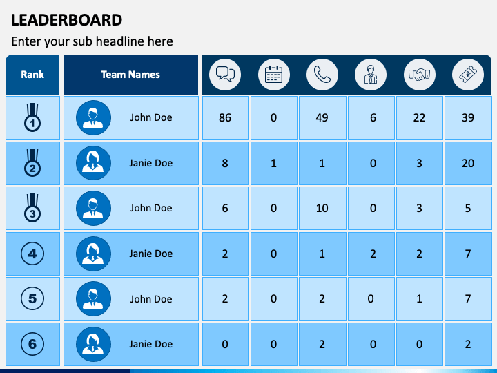 Leaderboard PowerPoint Template