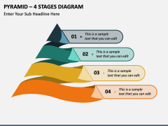 Pyramid - 4 Stages Diagram PPT Slide 2