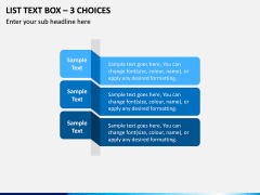 List Text Box – 3 Choices PPT Slide 1