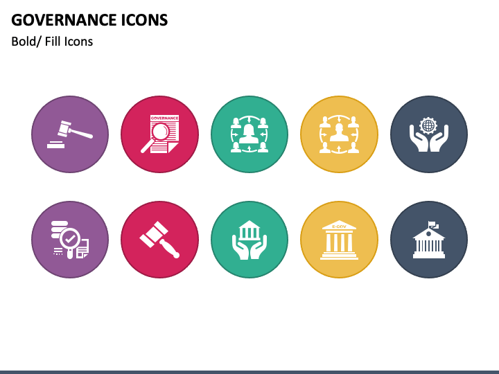 Governance Icons PPT Slide 1