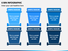 6 Bin Infographic PPT Slide 1