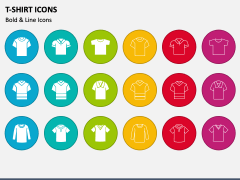 T-Shirt Icons PPT Slide 1