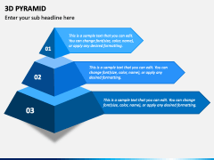 3D Pyramid PPT Slide 2