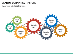 Gear Infographics – 7 Steps PPT Slide 2
