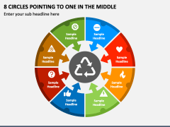 8 Circles Pointing to One in The Middle PPT Slide 2