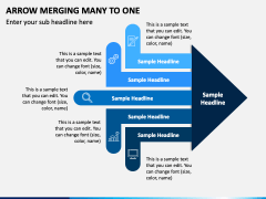 Arrow Merging Many to One for PowerPoint and Google Slides - PPT Slides