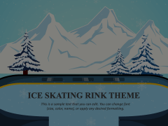 Ice Skating Rink Theme Animated Presentation - SketchBubble