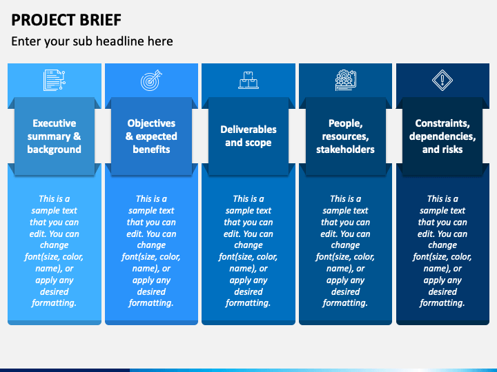 Project Brief PowerPoint Template - PPT Slides