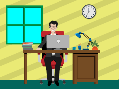 Boss with Documents PPT Slide 4