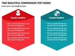 2 Beautiful Comparison Text Boxes PPT Slide 2