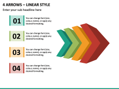 4 Arrows – Linear Style PPT Slide 2